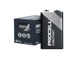 Procell Industrial Alkaline Size 9 Volt, 12 Pack