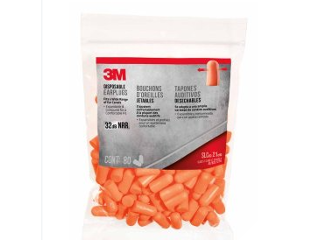 3M Disposable Earplugs, 80 Pk