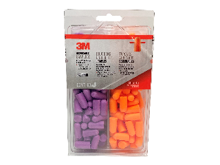 3M Disposable Purple/ Orange Earplugs, 80 Pk