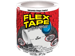 Flex Tape White Repair Tape,4 In x 5 Ft