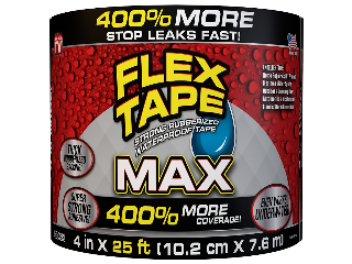 Flex Tape Repair Tape, 4 In x 25 Ft