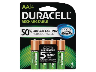 AA Rechargable Battery, 4 Pack