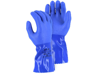 PVC Double Dipped Rough Finish Glove 12 In Large