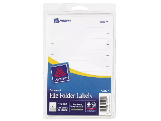 Permanent Filing Label, 252 Pk