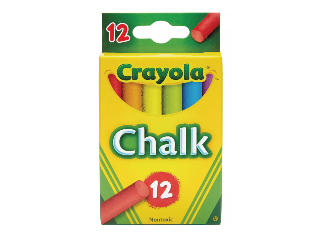 Multi-Color Chalk, 12 Ct