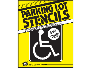 Parking Stencil: Handicap Symbol