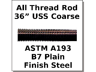 B7 Threaded Rod Strength Chart