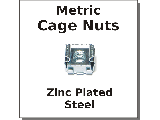 Cage Nuts Zinc Plated Steel