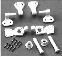 Cox Hardware and Lumber - Plastic Toilet Seat Hinge Set