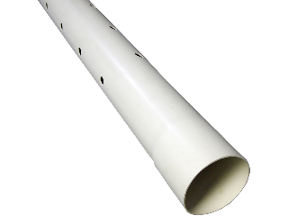 PVC DWV Perforated Drain Pipe, 4 In x 10 Ft