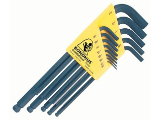 Long Arm SAE Ball Hex Key Set, 13 Piece