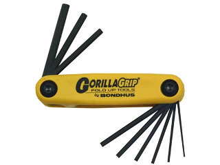 9 Piece Ergo Fold SAE Hex Key Set, .050 - 3/16