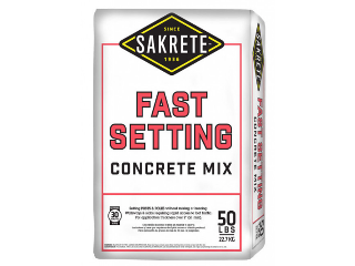 Sakrete Fast Setting Concrete 50 Lb Bag
