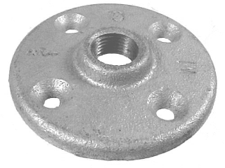 Schedule 40 Galvanized Floor Flange 300 Lb