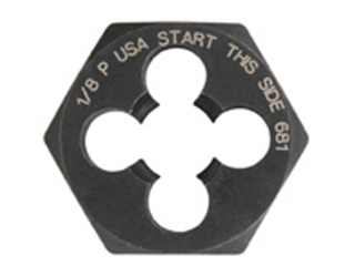 Black Oxide Hex Pipe Die (NPT Sizes)