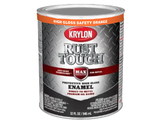 Rust Tough Oil-Based Enamel Gloss Safety Orange (Sizes)