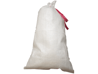 Sand Bag With Tie 14 In x 26 In White