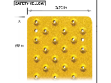 Safety Yellow Non-Slip Aluminum Tread
