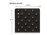 Black Non-Slip Aluminum Tread