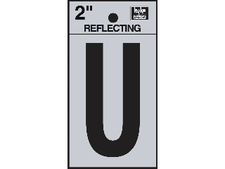 Letters & Numbers 2" Reflecting Black (A-Z, 0-9)
