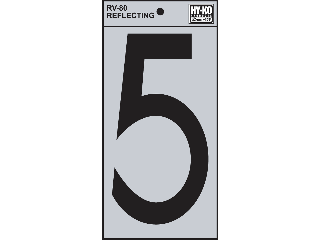 House Numbers 6" Reflective Stik-On (0 thru 9)