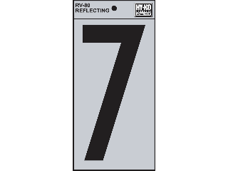 House Numbers 6" Reflective Stik-On (0 thru 9)