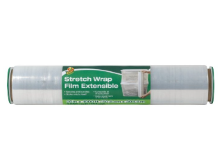 Duck Stretch Wrap, Plastic, Clear, 1000 ft L (Widths)