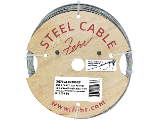 Hot Dip Galvanized 7x7 Aircraft Cable (Sizes)
