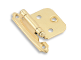 Cabinet Hinge Self-Closing (2) 3/8" Inset Brass Finish