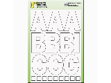 Letter & Number Set 3 In Die Cut White