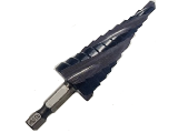 Cobalt TiAIN 12 Steps Fast Spiral Step Drill, 7/16 In - 1-1/8 In