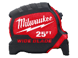 Milwaukee Wide Blade Tape Measure, 1-5/16 In x 25 Ft