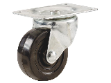 Rubber Wheel Swivel Caster Plate