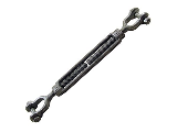 Forged Jaw & Jaw Turnbuckle Galvanized, 3/8 x 6"