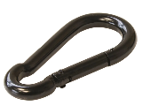 Spring Snap Hook Black, 5/16 In x 3.1 In