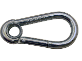 Spring Snap Hook With Grommet Stainless Steel, 1/4 In