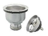 Basket Strainer with Shell Stainless Steel, 3 1/2 In Opening