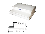 Concrete Stoop Step 2 Tread 14H x 34D x 48W