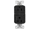 GFCI Duplex Receptacle 5-15R, Black
