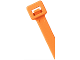 Standard 11 In Fluorescent Orange Cable Tie, 100 Pk