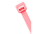 Standard 11 In Fluorescent Pink Cable Tie, 100 Pk