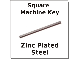 Square Machine Keys (Sizes)