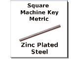 Metric Square Machine Keys (Sizes)