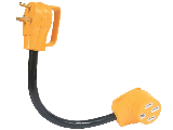 RV Dogbone Electrical Adapter, 30A (M)/50A (F)