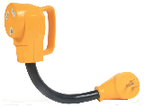 RV Dogbone Electrical Adapter, 15A (M)/30A (F)