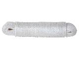 Solid Braid Poly Rope  1/4 In x 100 Ft White