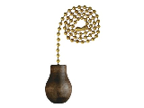 Replacement Wood End Beaded Pull Chain, 36 In