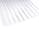 PVC Corrugated Roofing Panel 8 Ft x 26 In x 0.063, Clear