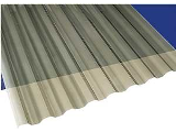 PVC Corrugated Roofing Panel 8 Ft x 26 In x 0.032, Solar Gray