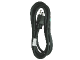 Black 14/3 SJEO Power Supply Cord, 9 Ft